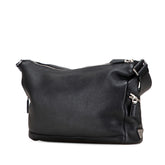 プラダ トライアングルロゴ 斜め掛け ショルダーバッグ 2VH165 ブラック レザー レディース PRADA 【中古】